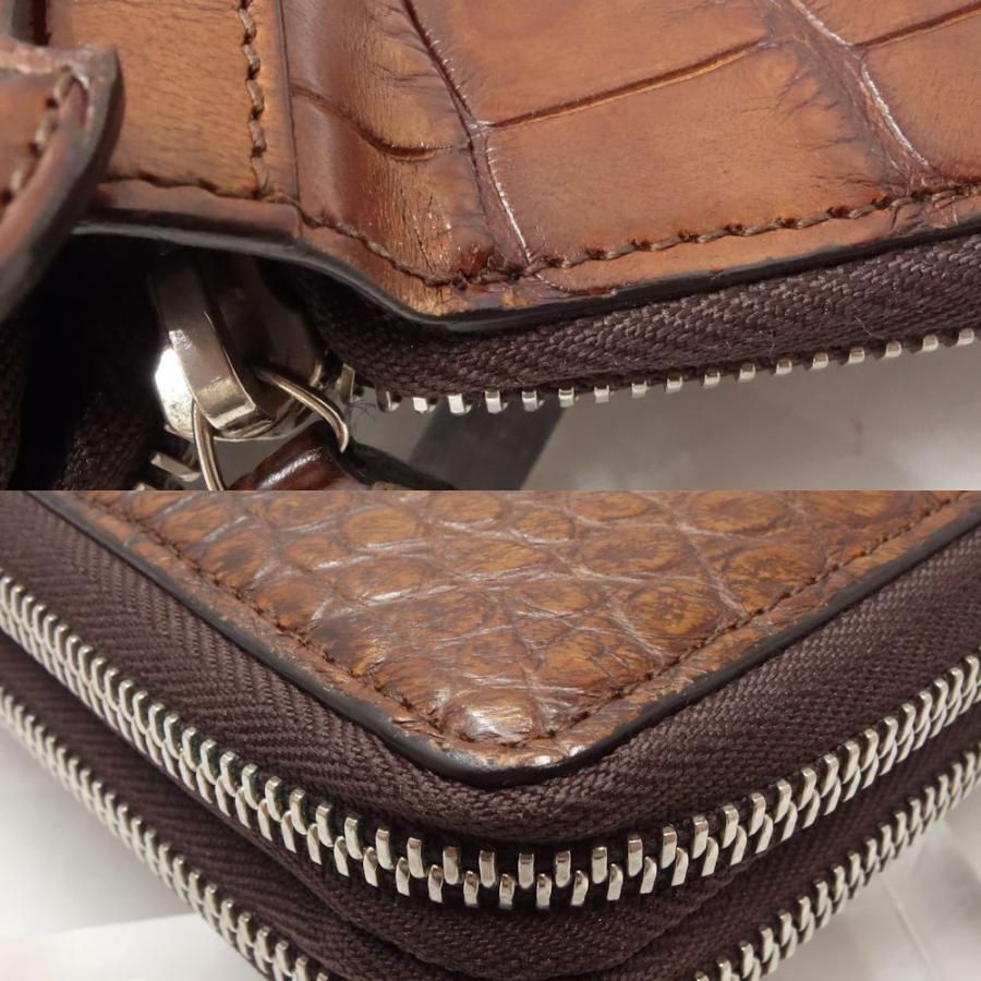GUCCI（グッチ） トラベルケース ラウンドファスナー クロコダイル