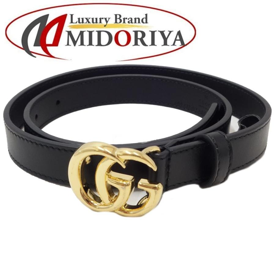 Gucci シャイニーバックルレザーベルト