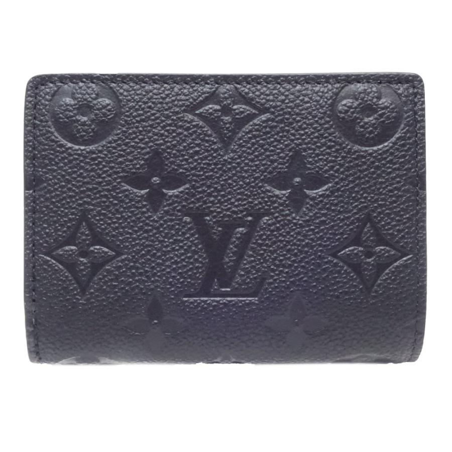 【現行品】ルイヴィトン折り財布 ポルトフォイユ クレア アンプラント ノワール LOUIS VUITTON（ルイ・ヴィトン） コンパクト財布 アンプラント