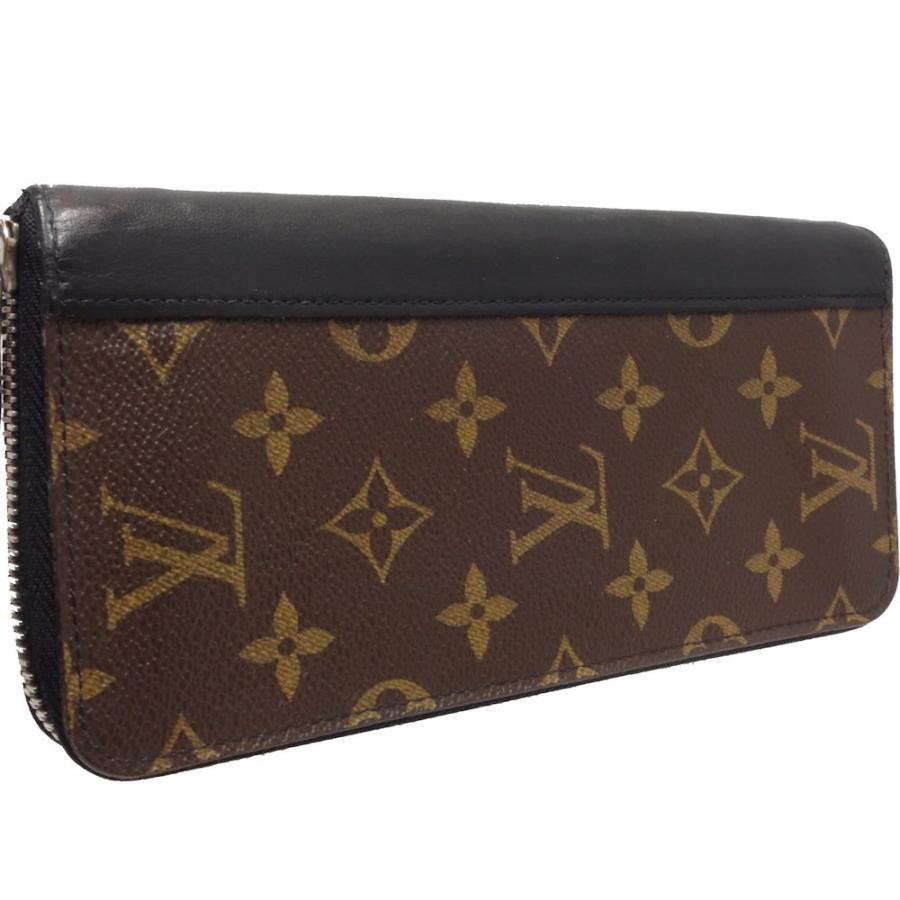 【美品】ルイヴィトン モノグラム マカサー　ジッピーウォレット 長財布 ブラウン LOUIS VUITTON（ルイ・ヴィトン） モノグラム マカサー ジッピー