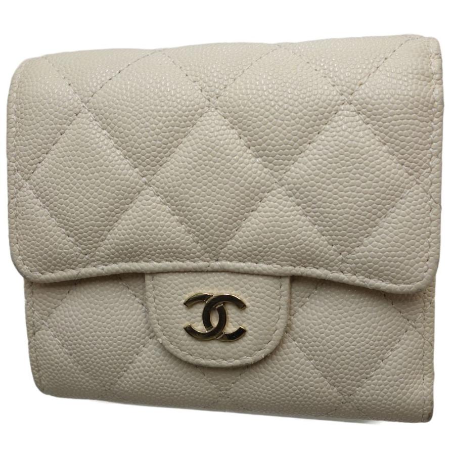 シャネル CHANEL マトラッセ クラシック スモールフラップウォレット 