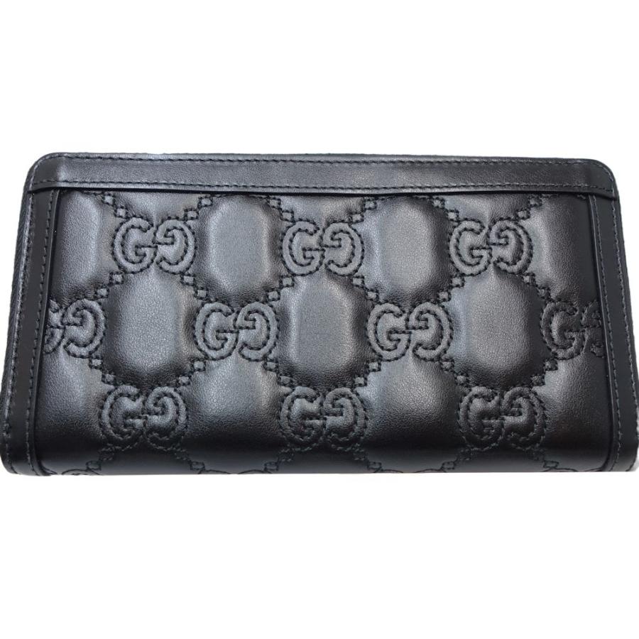 グッチ GUCCI ジップアラウンドウォレット GGマトラッセ 723784 長財布 レザー ブラック / 083409【中古】 GUCCI（グッチ） ジップアラウンドウォレット GGマトラッセ 723784 長