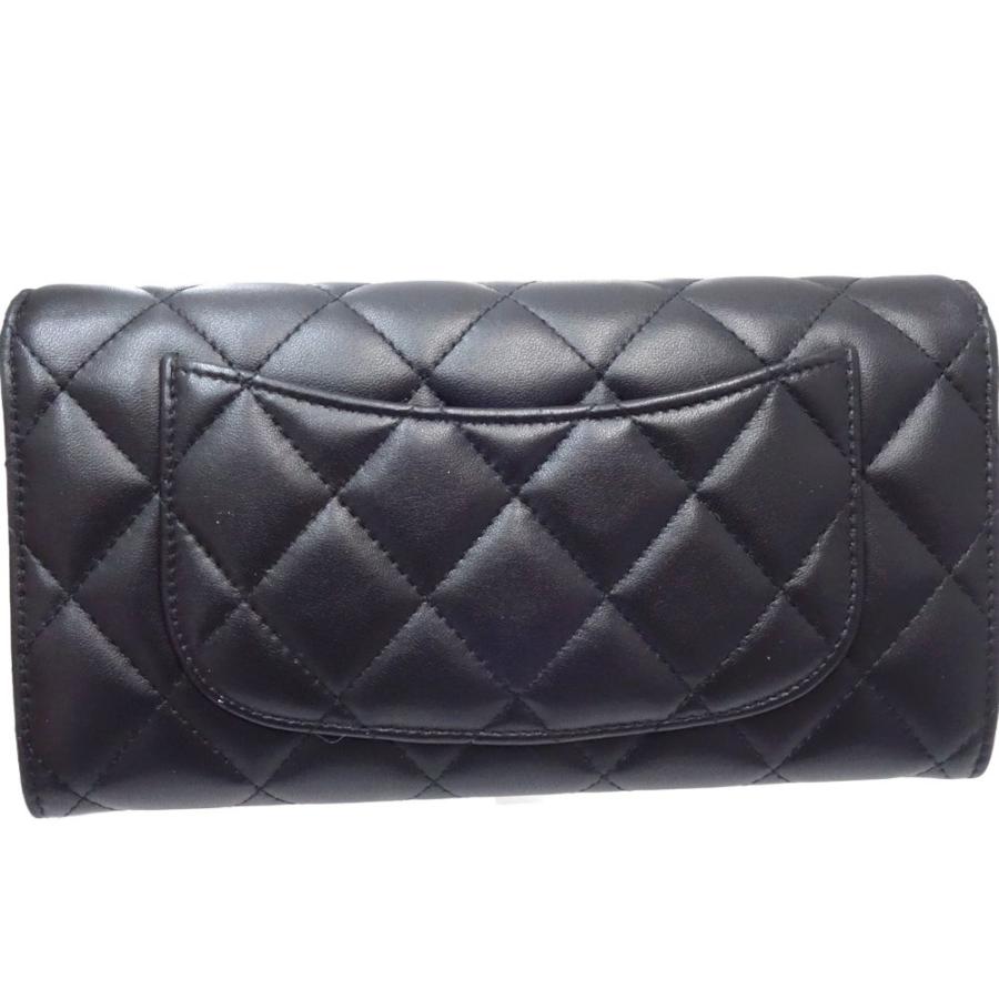 CHANEL シャネル クラシックロングフラップウォレット マトラッセ ココ  