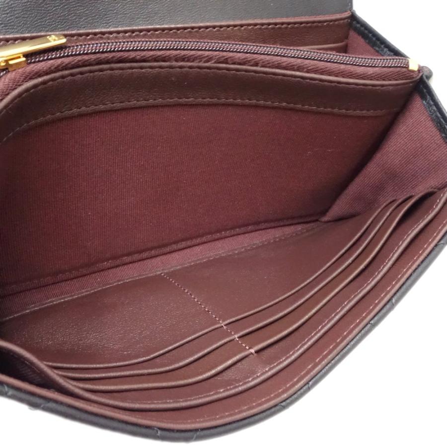 CHANEL シャネル クラシックロングフラップウォレット マトラッセ ココ  