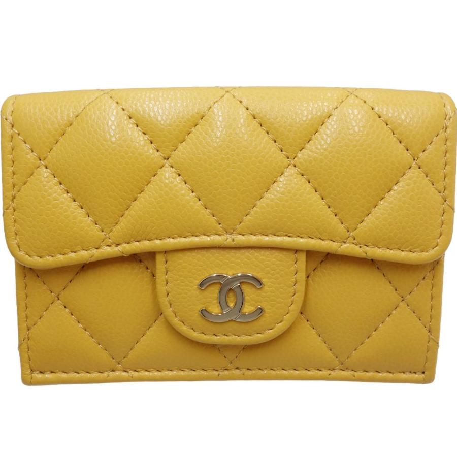 シャネル CHANEL CCフィリグリー キャビアスキン マトラッセ 三つ折財布 マトラッセ シャネル 財布 レディース 三つ折り財布 コンパクト