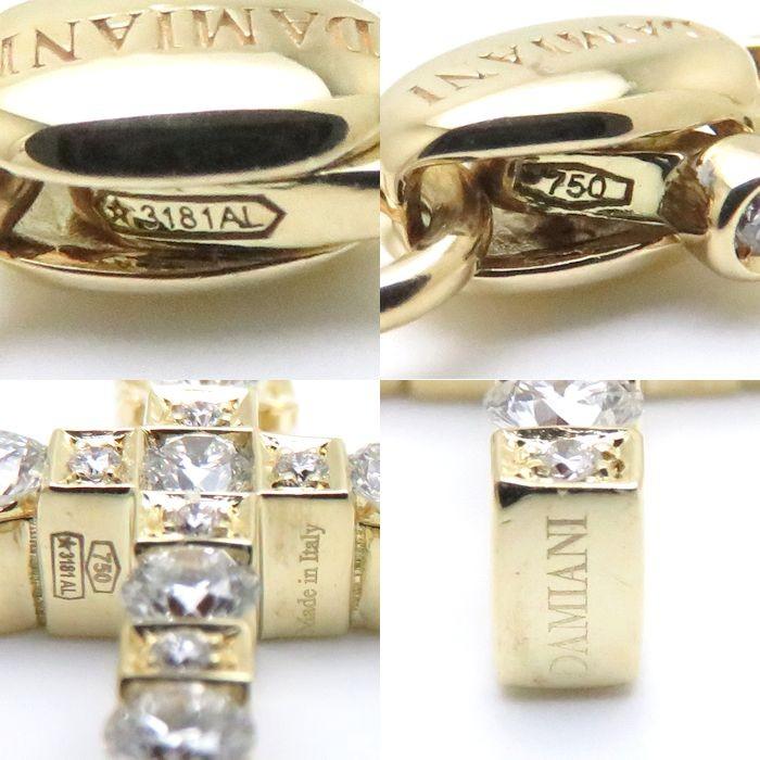 ダミアーニ DAMIANI ベルエポック ネックレス ダイヤモンド K18YG イエローゴールド 20053701 クロス ペンダント/091798【中古】【BJ】｜phasemidoriya78｜08