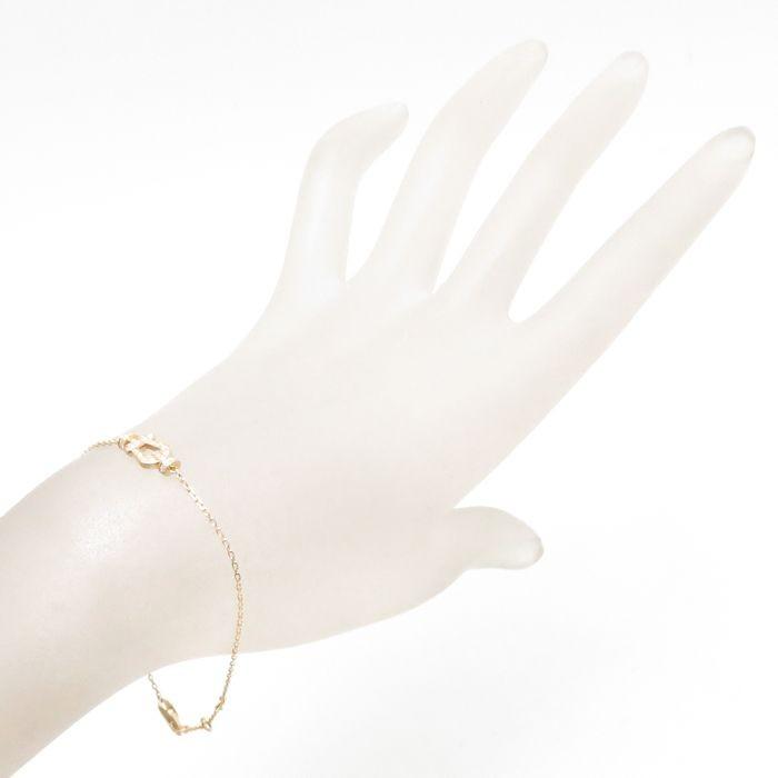 【タイムセール】 フレッド FRED ミニフォース10 ブレスレット スモール ダイヤモンド K18YG イエローゴールド/092646【中古】【BJ】 【RIZ1658838485】(59650円)