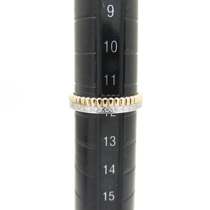 ブランド ブシュロン BOUCHERON キャトルラディアント リング ハーフダイヤモンド K18YGxWG #52 11.5号 指輪/092681【中古】【BJ】 【QG3854399195】(138600円)
