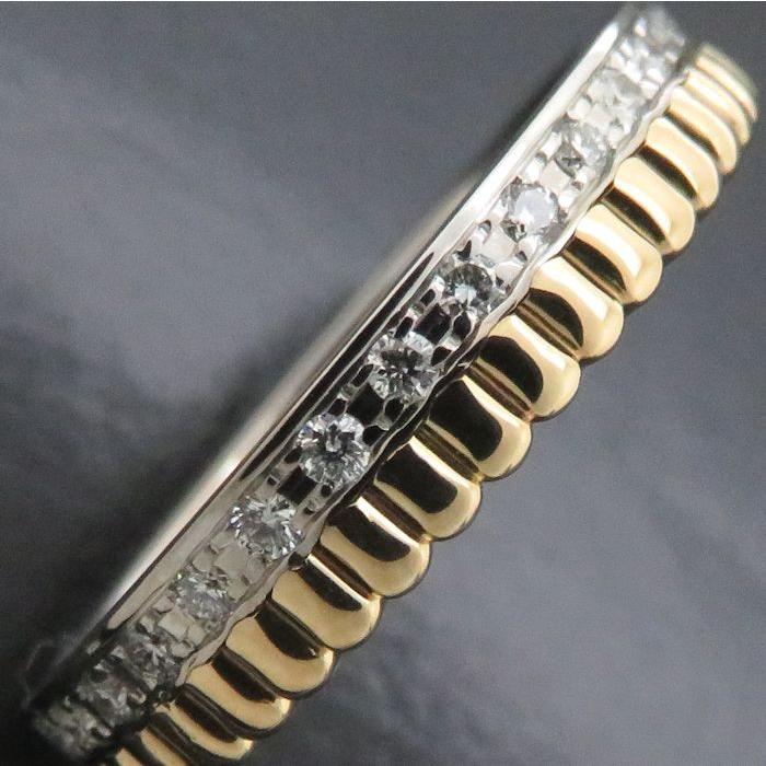 ブランド ブシュロン BOUCHERON キャトルラディアント リング ハーフダイヤモンド K18YGxWG #52 11.5号 指輪/092681【中古】【BJ】 【QG3854399195】(138600円)