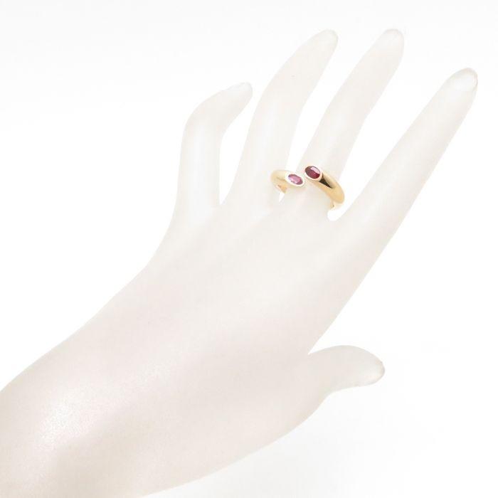 ブランド カルティエ Cartier エリプス ドゥ テッド リング ルビー K18YG #55 14号 イエローゴールド 指輪/092905【中古】【BJ】 【PET1526130405】(54878円)