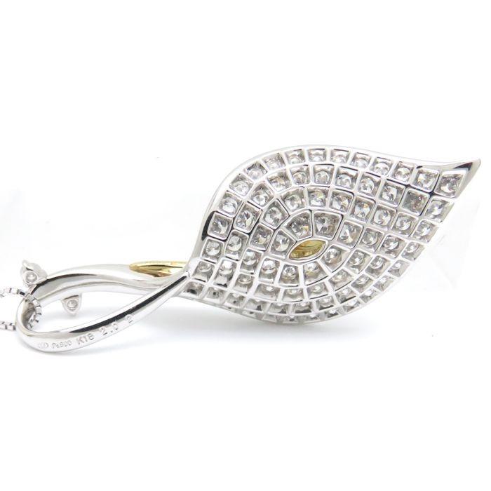 芝田悦美 ダイヤモンド ネックレス Pt900 K18YG 0.43ct ネックレス