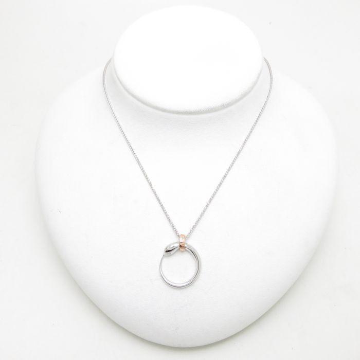 【値下げ中】 ダミアーニ DAMIANI インフィニティ ネックレス ダイヤモンド K18WGxYG ペンダント/093190【中古】【BJ】 【O1244697699】(44758円)