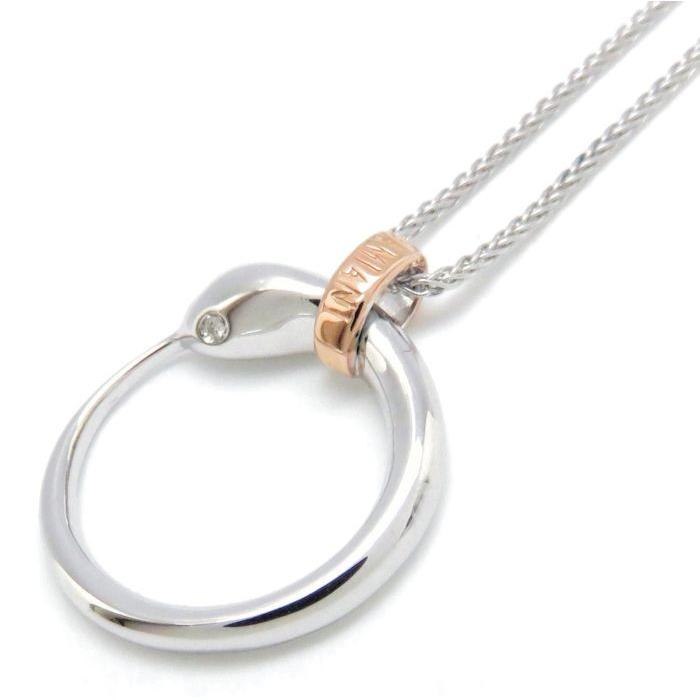 【値下げ中】 ダミアーニ DAMIANI インフィニティ ネックレス ダイヤモンド K18WGxYG ペンダント/093190【中古】【BJ】 【O1244697699】(44758円)