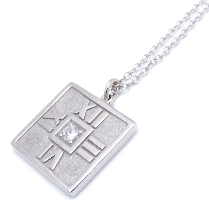 ティファニー Tiffany Co アトラス ネックレス 1pダイヤモンド K18wg ホワイトゴールド スクエア ペンダント 中古 株式会社midoriya 通販 Yahoo ショッピング