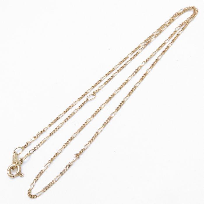 ウノアエレ UNOAERRE チェーンネックレス K18YG 40cm デザインネックレス イエローゴールド/093649【中古】【BJ】 