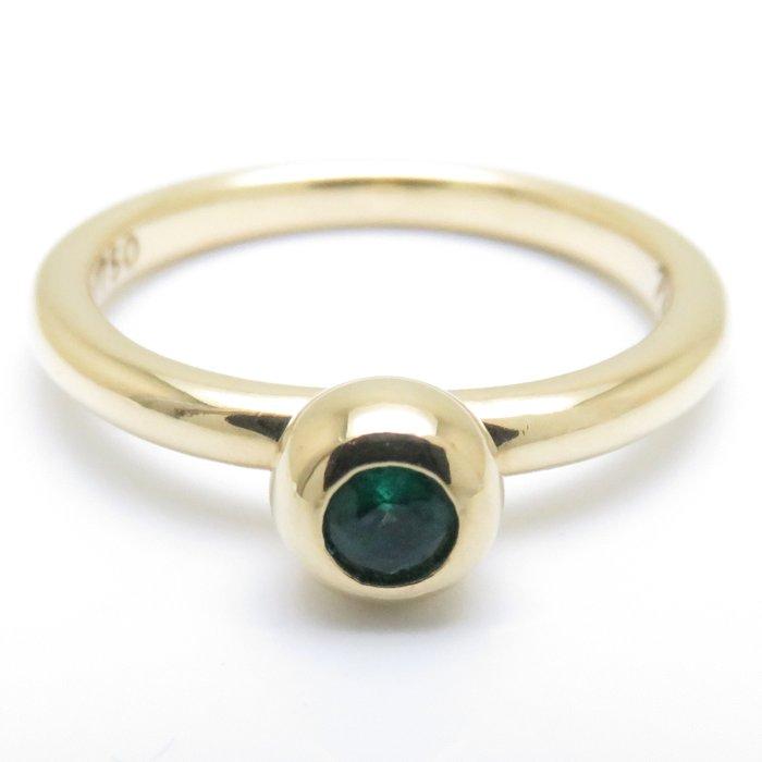 ティファニー TIFFANY&Co. リング 1Pエメラルド K18YG 8号 イエローゴールド 指輪/093712【中古】【BJ】 イエローゴールド