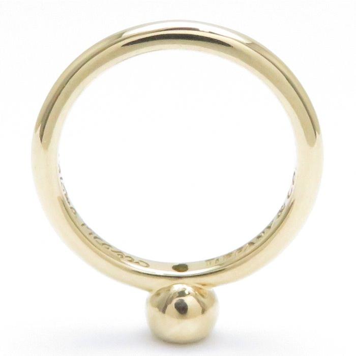 ティファニー TIFFANY&Co. リング 1Pエメラルド K18YG 8号 イエローゴールド 指輪/093712【中古】【BJ】 イエローゴールド