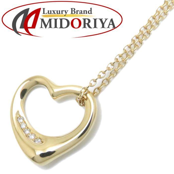 ティファニー Tiffany Co オープンハート ネックレス 5pダイヤモンド K18yg 750イエローゴールド ペンダント 0941 中古 0941 株式会社midoriya 通販 Yahoo ショッピング