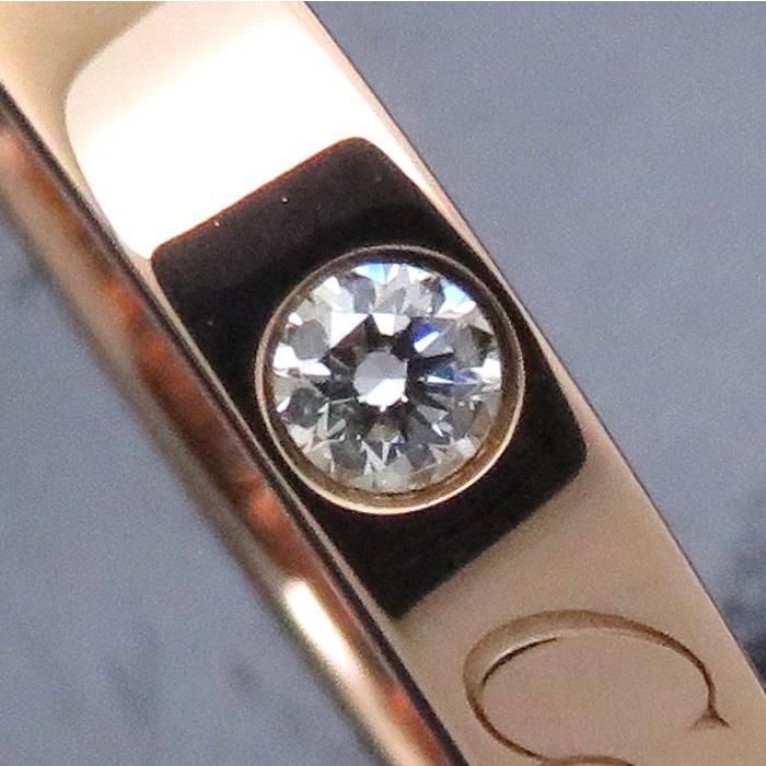 【訳あり品】 Cartier カルティエ エングレーブド リング 1Pダイヤモンド K18PG #48 8号 B4086400 3mm 750 ピンクゴールド 指輪/094152【中古】【BJ】 【LWH7867856251】(28292円)