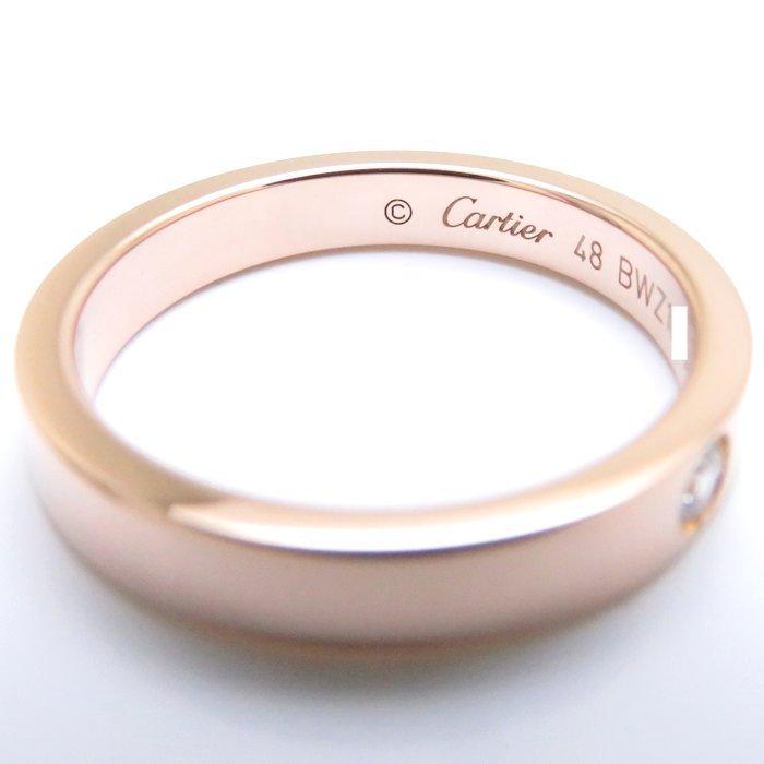 【訳あり品】 Cartier カルティエ エングレーブド リング 1Pダイヤモンド K18PG #48 8号 B4086400 3mm 750 ピンクゴールド 指輪/094152【中古】【BJ】 【LWH7867856251】(28292円)