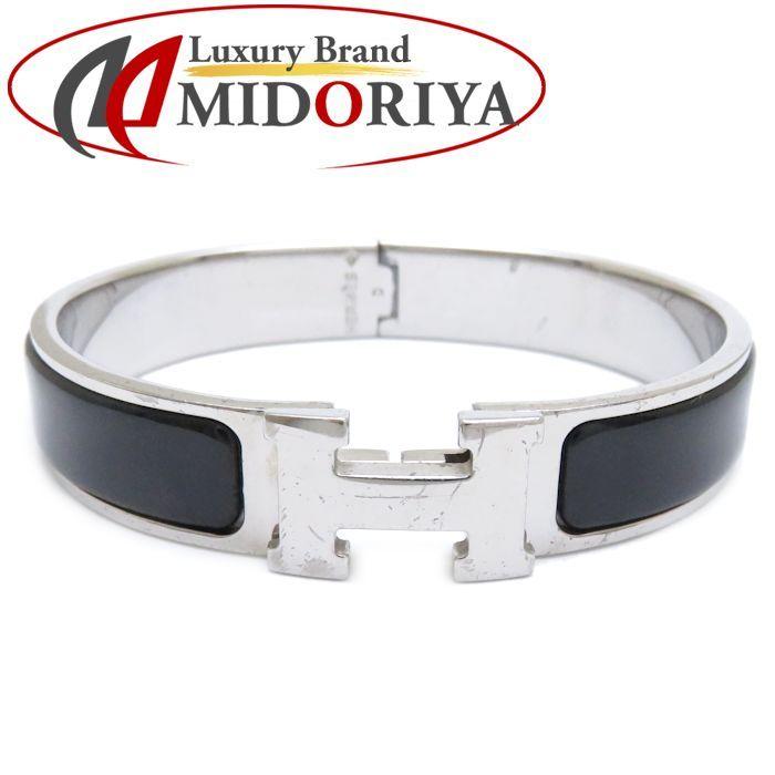 エルメス Hermes クリッククラック ブレスレット Hバングル ブラックxシルバー 中古 株式会社midoriya 通販 Yahoo ショッピング