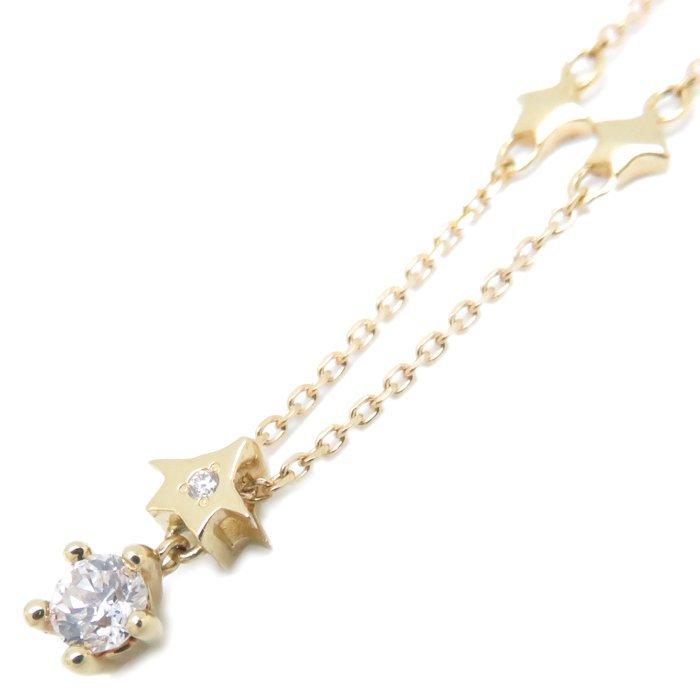 Festaria フェスタリア ネックレス 星の王子さまコレクション K18イエローゴールド Wish Upon A Star ダイヤモンド ペンダント 中古 株式会社midoriya 通販 Yahoo ショッピング