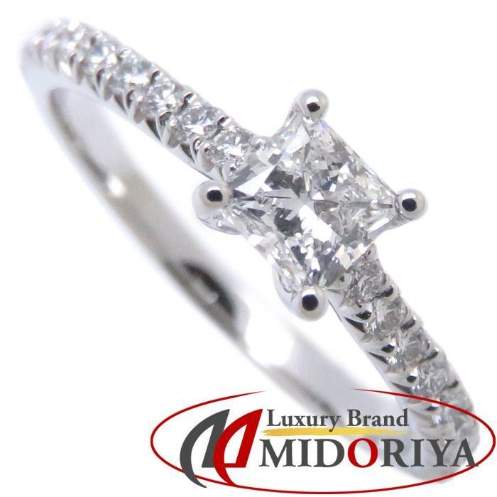 ティファニー Tiffany&Co. ノヴォ リング ダイヤモンド 0.31ct プリンセスカット Pt950 10号 プラチナ 指輪/094495【中古】【BJ】