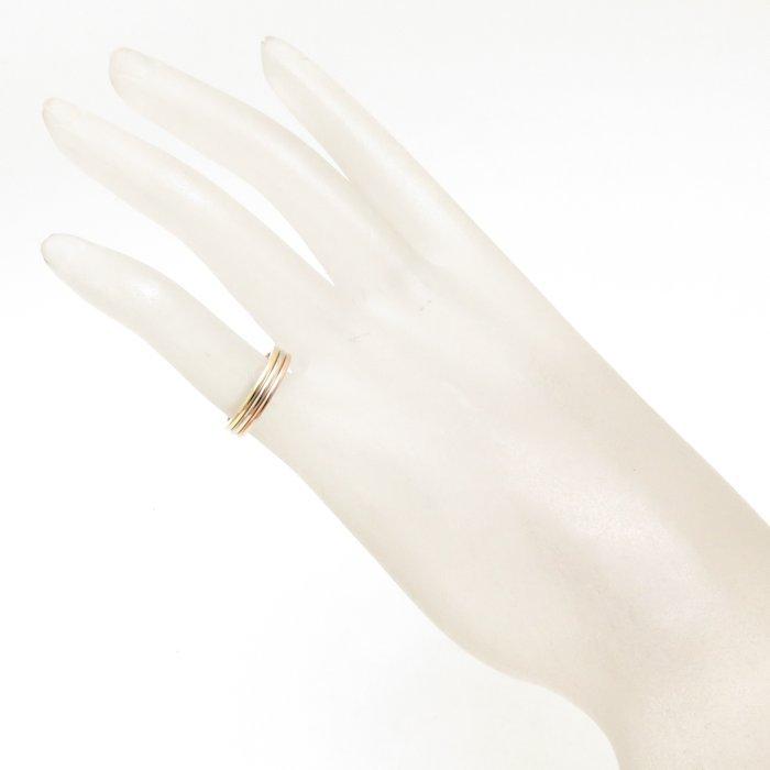 Cartier カルティエ トリニティ ウエディング バンド リング K18スリー ...