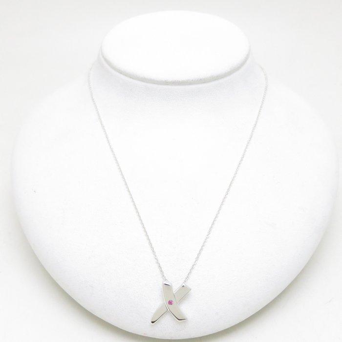 TIFFANY&Co.（ティファニー） キス ペンダント ネックレス 1Pピンク 