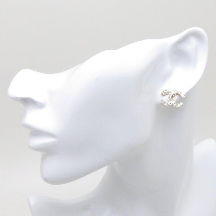 正規品 シャネル ピアス 片耳 ココマーク シルバー F20V ラインストーン