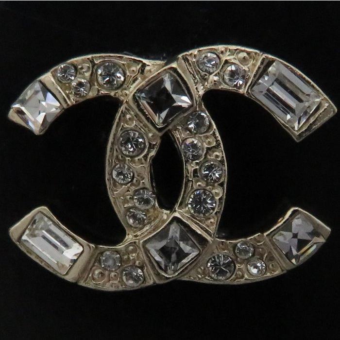 正規品 シャネル ピアス 片耳 ココマーク シルバー F20V ラインストーン