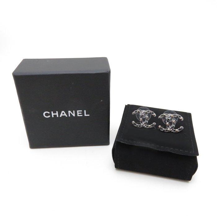 CHANEL（シャネル） ココマーク ピアス F20P ラインストーン シルバー