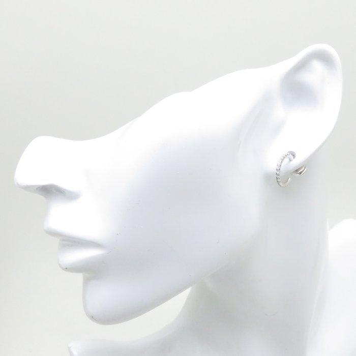 TIFFANY&Co. ティファニー メトロフープ ピアス ダイヤモンド K18WG  