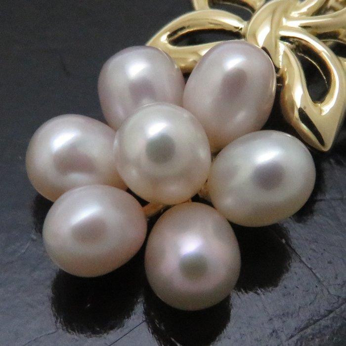 MIKIMOTO（ミキモト） ネックレス 葡萄モチーフ K18YG パール 真珠