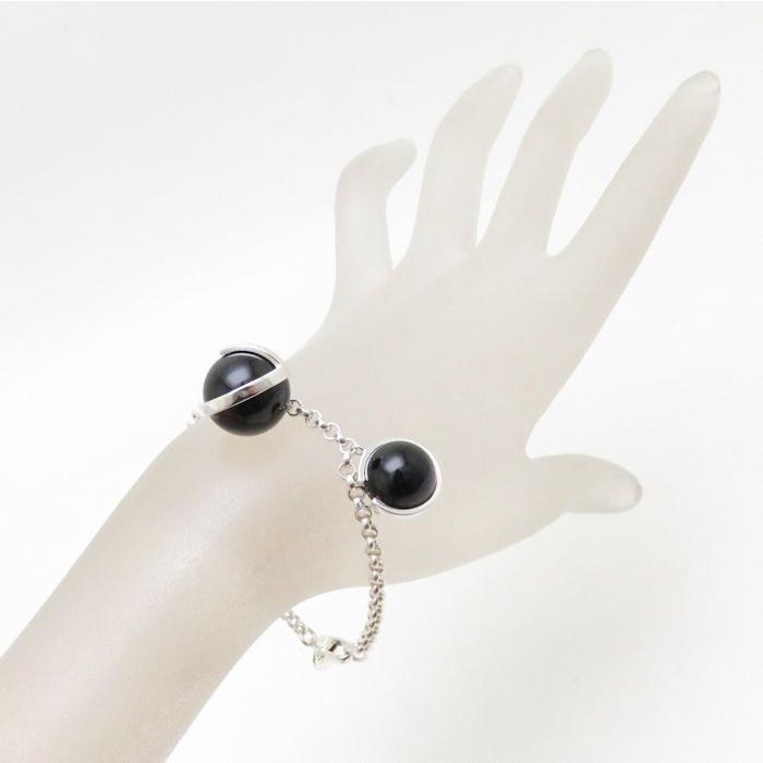 高評価続出！ GUCCI グッチ ブレスレット オニキス Gモチーフ ボール SV925 シルバー /094984【中古】【BJ】 【2602874306】(14990円)