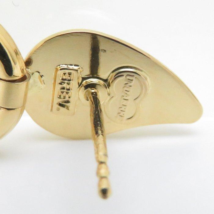 UNOAERRE ウノアエレ ピアス ハートモチーフ K14YG イエローゴールド/094988【中古】【BJ】 
