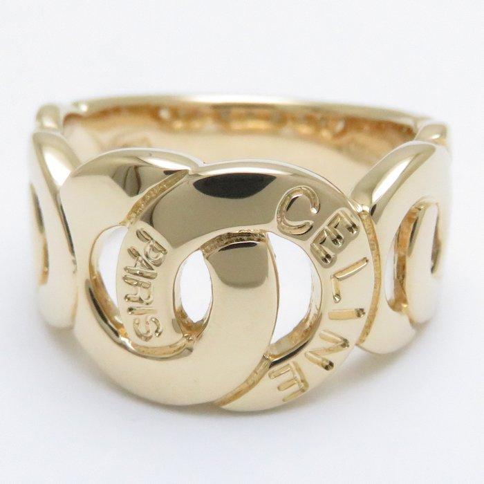 ウルトラ！ セリーヌ CELINE サークル リング K18YG 750 イエローゴールド 12号 指輪/095240【中古】【BJ】 【JS9574517693】(34429円)