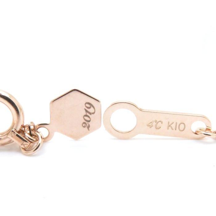4℃（ヨンドシー） ネックレス 2019年クリスマス限定 K10PG クオーツ