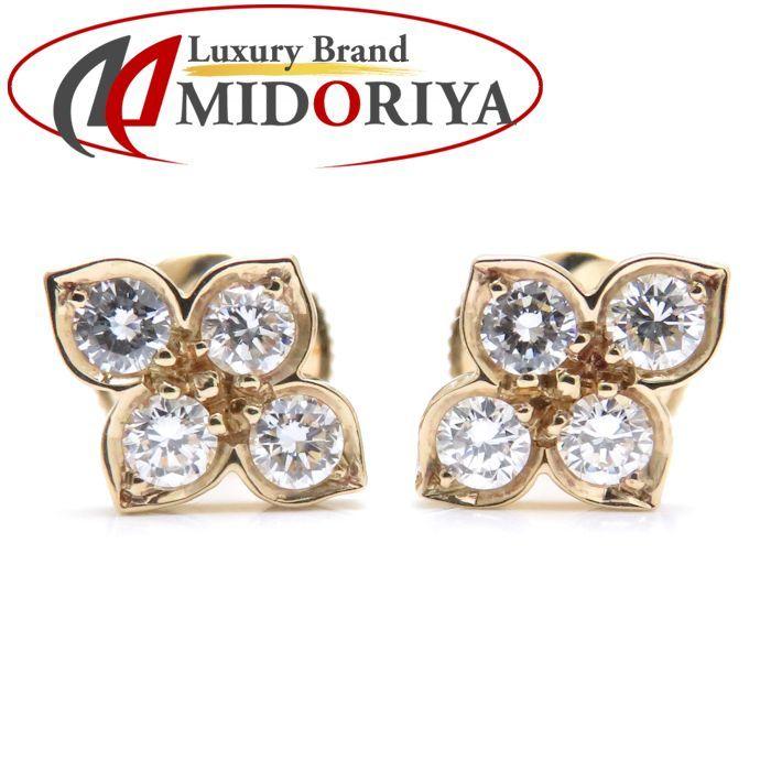 Cartier カルティエ ヒンドゥ ピアス ダイヤモンド K18YG イエロー  