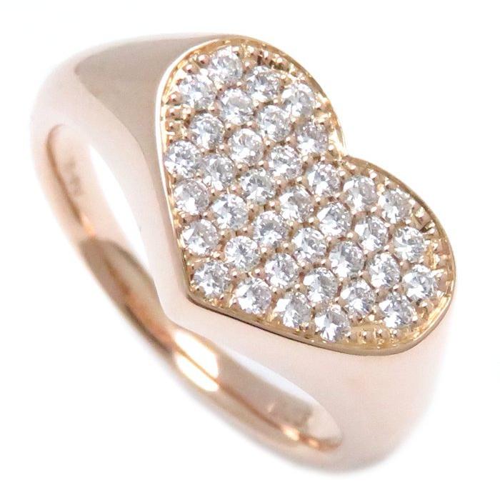 正規品 ポンテヴェキオ Ponte Vecchio ハート リング ダイヤモンド K18PG 11.5号 750 ピンクゴールド 指輪/095408【中古】【BJ】 【IQY1190577884】(42812円)