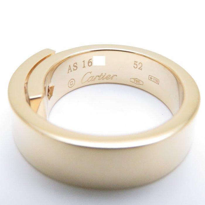 Cartier カルティエ アニバーサリー リング 1Pダイヤモンド K18YG #52  