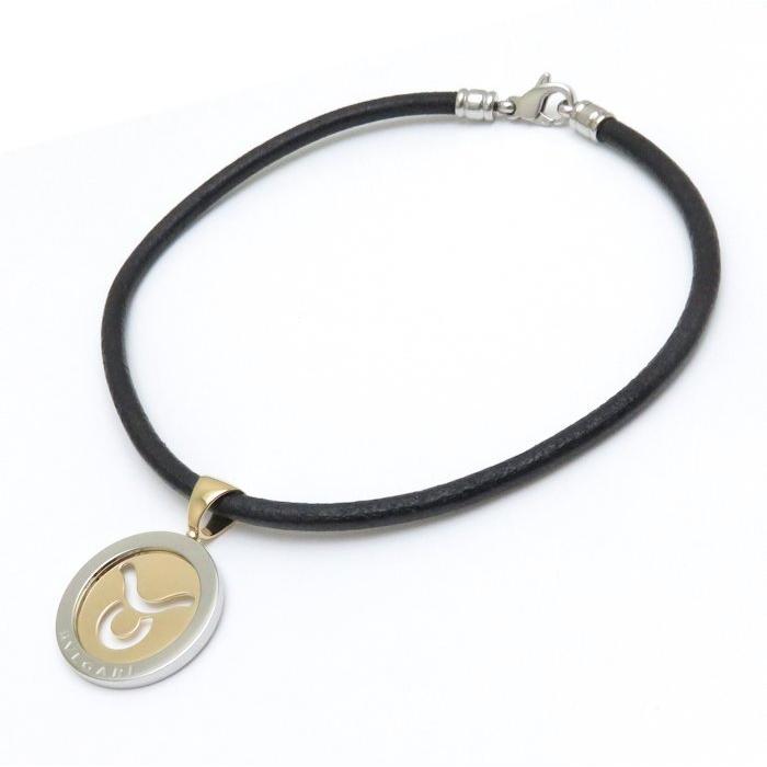 ブルガリ Bvlgari トンド タウロス ペンダントトップ レザーチョーカー Ss K18yg おうし座 星座 中古 Bj Midoriya 通販 Yahoo ショッピング