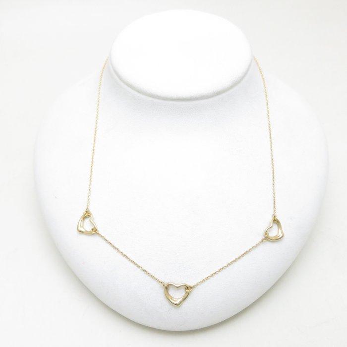 TIFFANY&Co.（ティファニー） オープンハート ネックレス 3P K18YG 