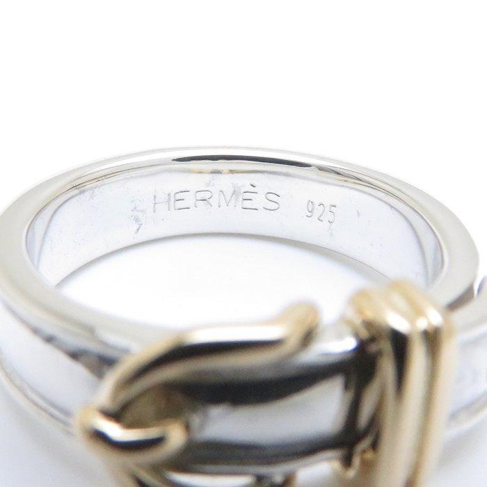 HERMES エルメス サンチュール リング ベルトモチーフ SV925 750YG
