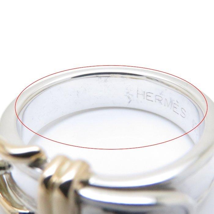HERMES エルメス サンチュール リング ベルトモチーフ SV925 750YG