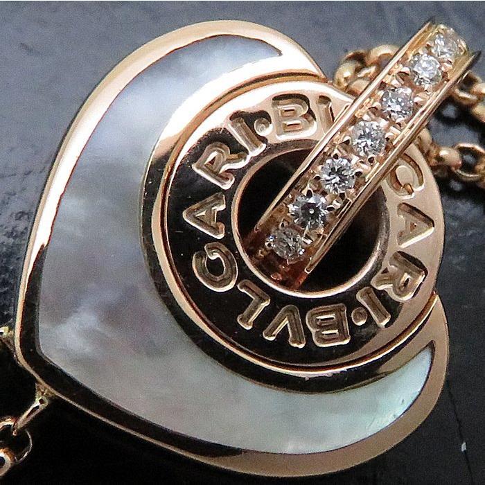 【希少品】 ブルガリ BVLGARI クオーレ ブレスレット SM ホワイトシェル ダイヤモンド K18PG 353031 750 ピンクゴールド/095838【中古】【BJ】 【HO2468921370】(88780円)