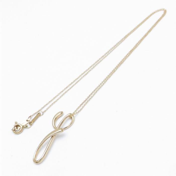 ティファニー TIFFANY＆Co. レターＹ ペンダント ネックレス イニシャル アルファベット K18YG イエローゴールド/096023【中古】【BJ】｜phasemidoriya78｜03