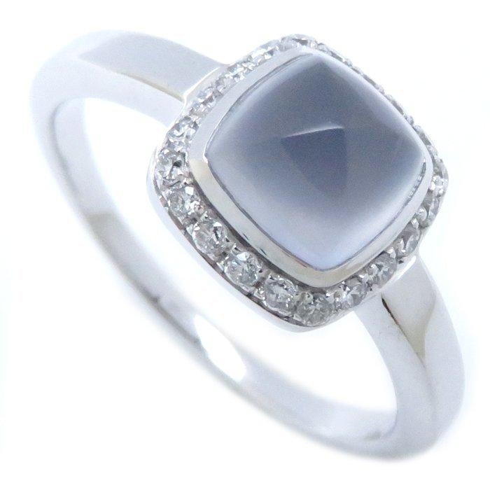 FRED リング パンドゥスークル ホワイトゴールド カルセドニー