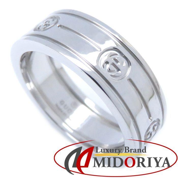 GUCCI グッチ インターロッキング リング K18WG #12 11.5号 750