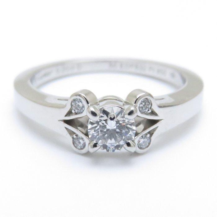 現品発送 Cartier カルティエ バレリーナ ダイヤモンド リング ダイヤモンド0.20ct E/VVS1/3Excellent Pt950 #50 9.5号 N4230300 指輪/096125【中古】【BJ】 【GMS1505880111】(54150円)